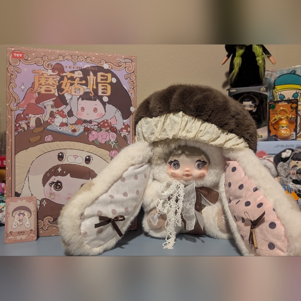 Nommi Mushroom Hat 400% Series Plush Blind Box - Confirmed: Mocha
